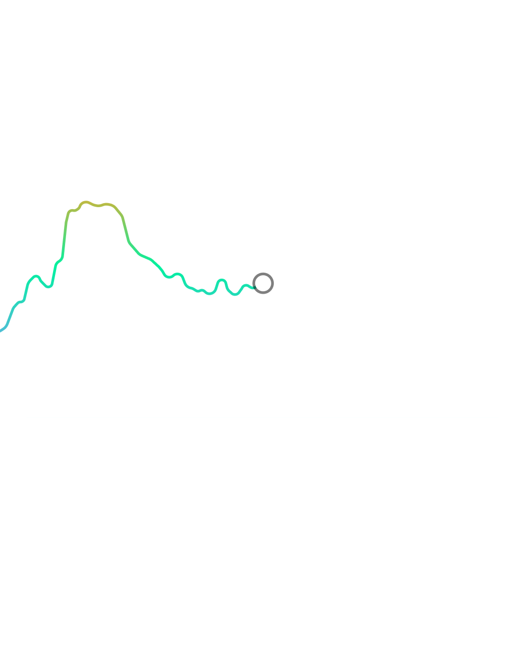 Live stress line — the raw curve alone